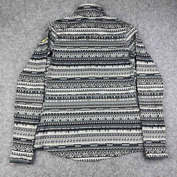 Nike Pro Hyperwarm Top Womens L Black Gray Bit 1/2 Zip Thumbholes Run Dri-Fit - Picture 6 of 15